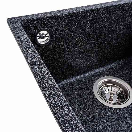 Гранітна мийка для кухні Platinum 4040 RUBA матовий Графіт Коломыя