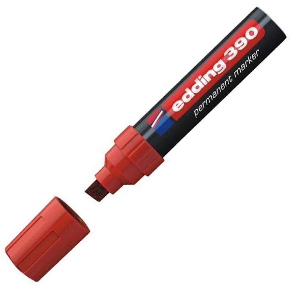 Маркер Edding Permanent e-390 4-12 мм, chisel tip, waterproof, red (390/02) Винница - изображение 1
