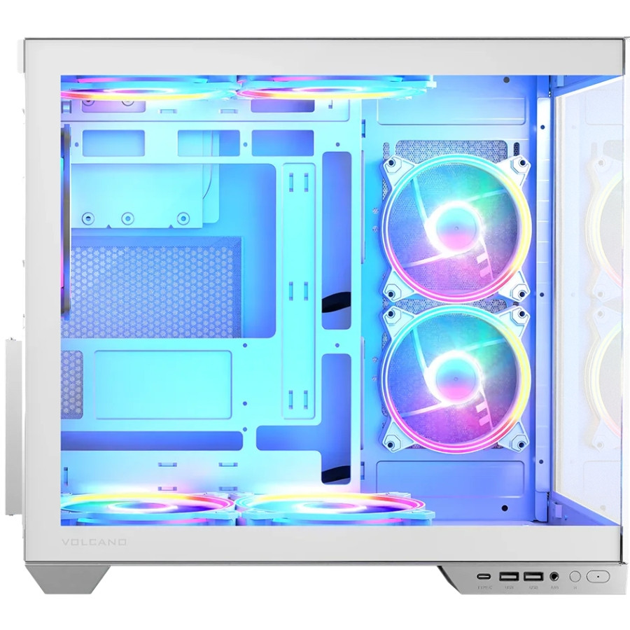Корпус Modecom VOLCANO PANORAMA APEX ARGB 5F MIDI WHITE без БЖ ATX Вінниця - фото 8