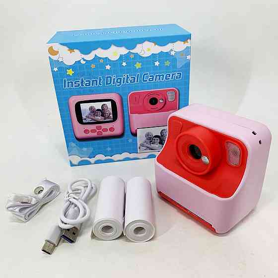 Дитячий цифровий фотоапарат з миттєвим друком фото, Камера для дітей з миттєвим друком фото DA-90 Львів