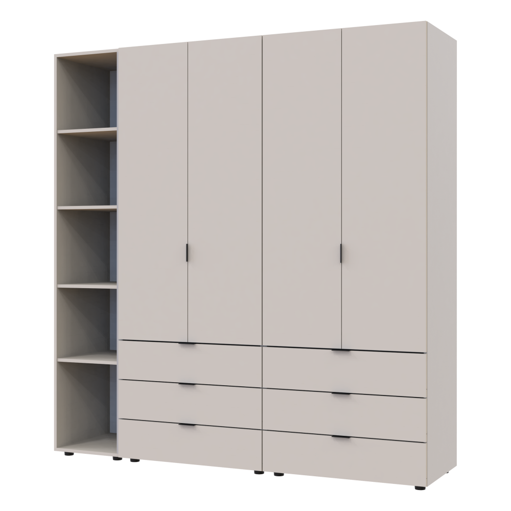 Комплект шкафов для одежды Doros Гелар (3 шт.) 193,2х49,5х203,4 см Кашемир (DRS-011249) Львов - изображение 9