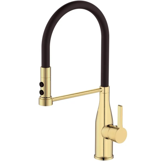Змішувач для кухні Mixxus Premium Summer 017 BRUSHED GOLD REFL.BLACK   ( MI6964 ) 22465 Харків