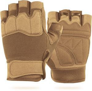 Рукавички тактичні безпалі піщані Харків - фото 1