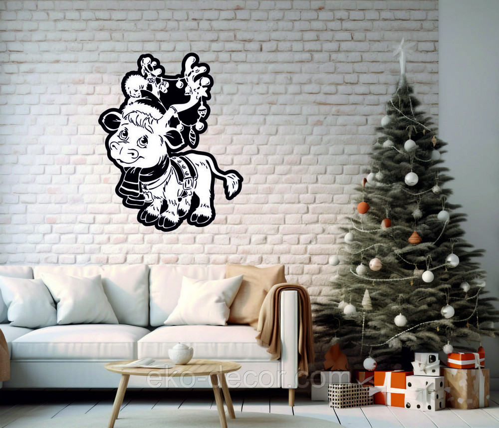 Декоративне настінне Панно «Олень», Декор на стену 110*88 см Київ - фото 3