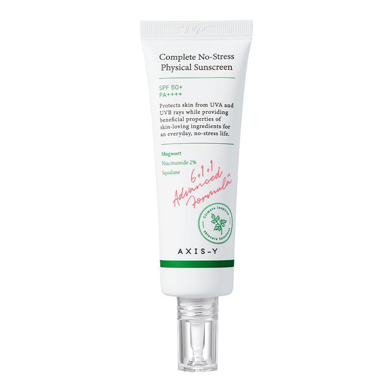Сонцезахисний легкий мінеральний крем Complete No-Stress Physical Sunscreen V. 3 SPF50+ AXIS-Y 50 мл Київ - фото 2