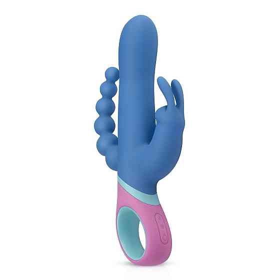 Вібратор-кролик з ротацією и анальним стимулятором PMV20 Vice - Double Vibrator Sex Aura Київ