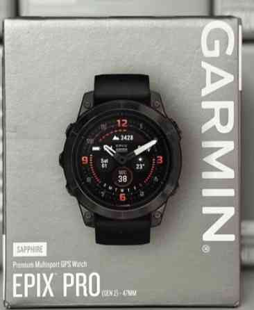 Часы: Garmin Epix Pro Sapphire 47mm. Carbon Grey DLC Titanium w. BB. Киев