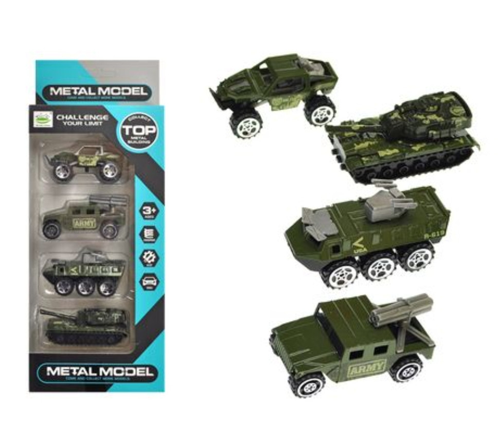 Детский набор машинок металлических от 3-х лет набор 4шт. Киев - изображение 2