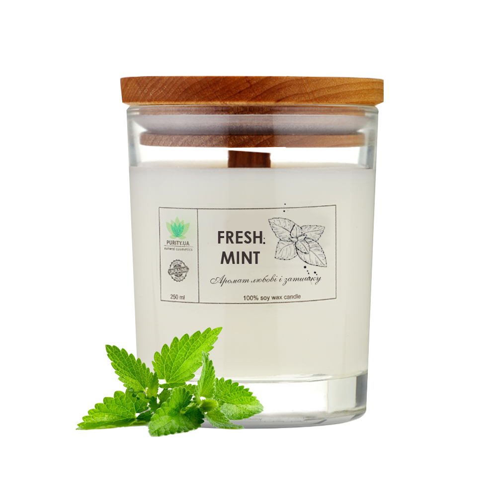 Аромасвечка Fresh mint L PURITY 150 г Киев - изображение 1