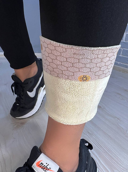 Лосини жіночі Ластівка 750 широкий пояс утягуючі дайвінг утеплені на хутрі чорні, чорний, 4XL Київ - фото 14