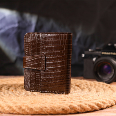 Гаманець Canpellini З натуральної шкіри Коричневий (21691) Вінниця - фото 2