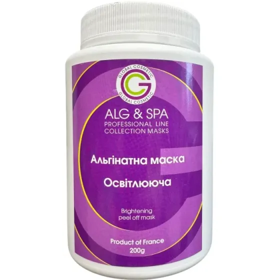 Альгінатна маска освітлююча для обличчя Brightening Peel Off Mask ALG & SPA, 25г Дніпро