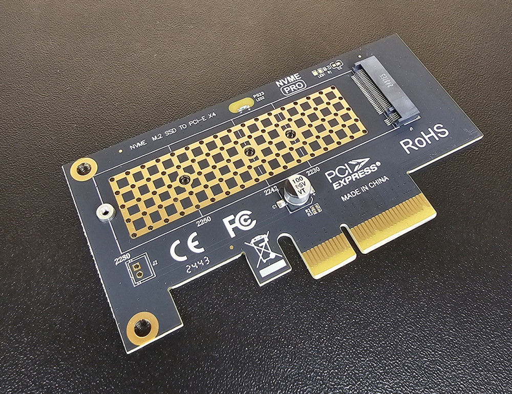 Плата розширення, адаптер JEYI M.2 NVMe Клевань - фото 2