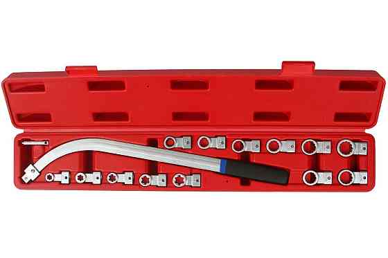 Ключ для демонтажу натяжника зі змінними вставками 15 шт Mar-Pol (M57635) Нововолинськ