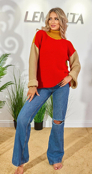 Свитер крупной вязки (42-48) Киев - изображение 1