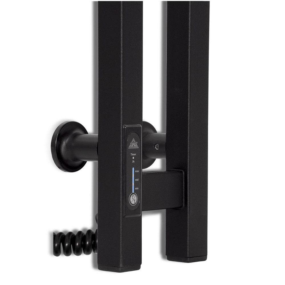 Електрична сушарка для рушників Laris Зебра ДУЕТ 80х1200 Е чорний Київ - фото 4