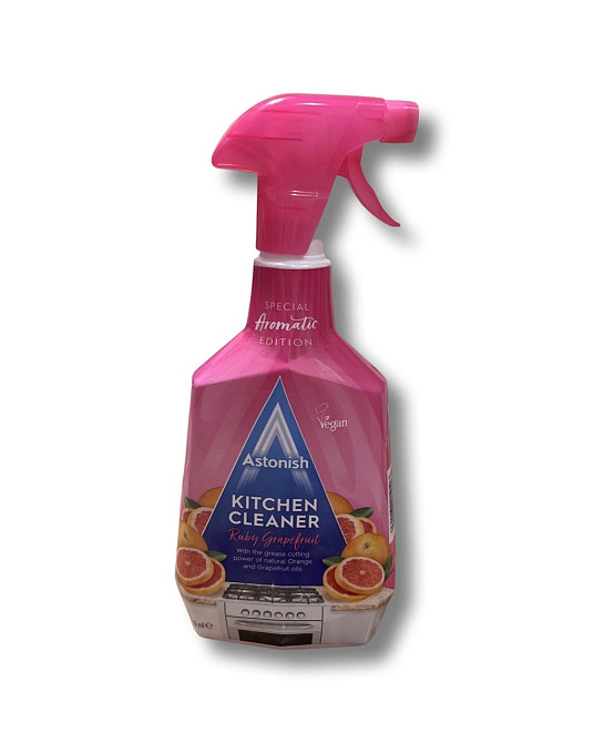 Спрей для чистки кухни Astonish Kitchen Cleaner Ruby Grapefruit 750 мл (E-00693) Виноградов - изображение 3