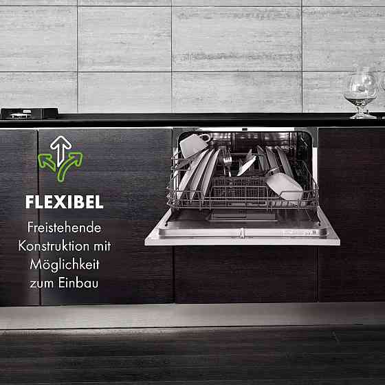 Посудомийна машина Amazonia 6 Luminance зі скляною передньою панеллю Окремостояюча 1380 Вт Біла Рівне