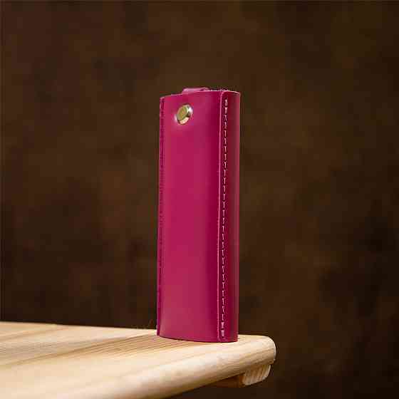 Ключниця тубус шкіряна на кнопках (GRANDE PELLE) Київ