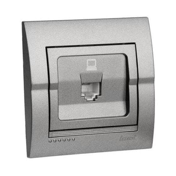 DERIY Розетка комп'ютерна темно-сірий металік Lezard Харків