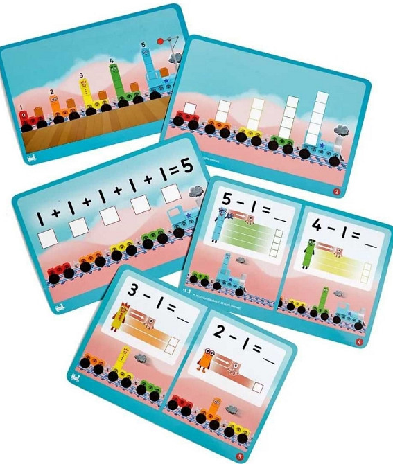 Набор Числовой поезд Learning Resources hand2mind Numberblocks.  ОРИГІНАЛ! Харьков - изображение 4