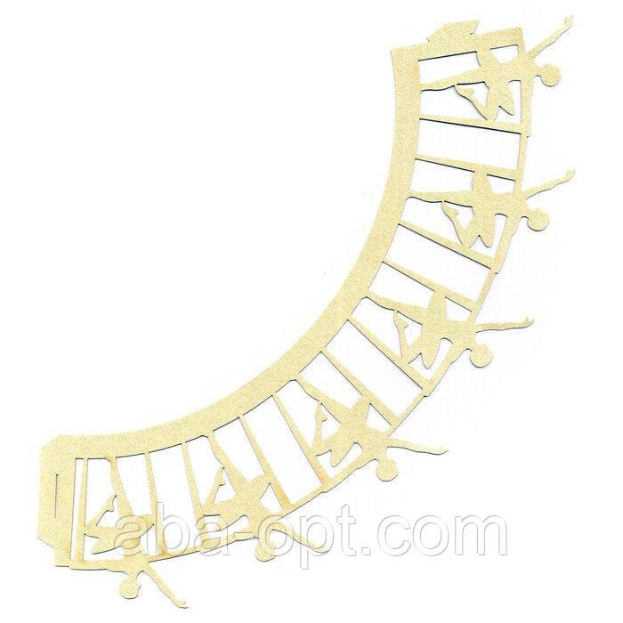 0372 Накладка бумажная декоративна ажурна для маффинов разных цветов (уп 20 шт).Aba-Opt Одесса - изображение 1