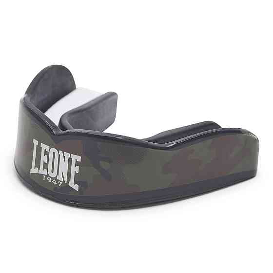 Капа боксерская для бокса ММА и единоборств гелевая Leone Titan Camo Green зеленый камуфляж взрослая одночелюс Киев