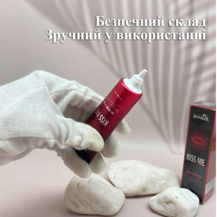 Жіночий збудливий гель Dual Kiss Me 20 мл. – Інтимне мастило Вінниця - фото 4