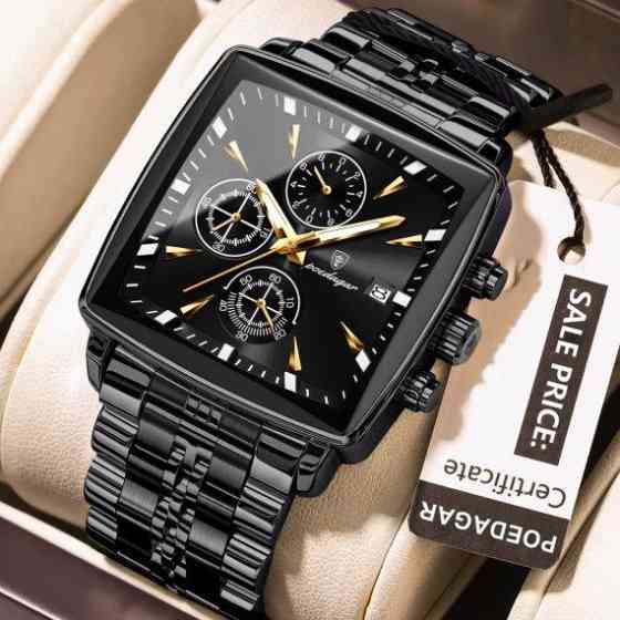 Чоловічий наручний годинник Poedagar Parus (Чорний) Вінниця