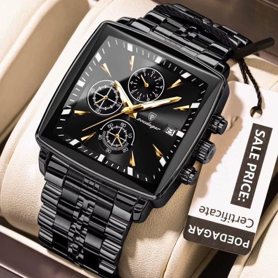 Чоловічий наручний годинник Poedagar Parus (Чорний) Вінниця - фото 2