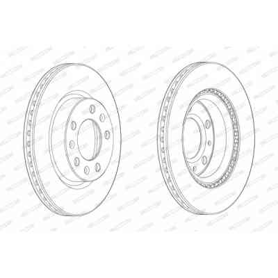 Тормозной диск FERODO DDF2413C Винница