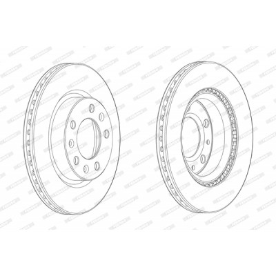 Гальмівний диск FERODO DDF2413C Вінниця - фото 1