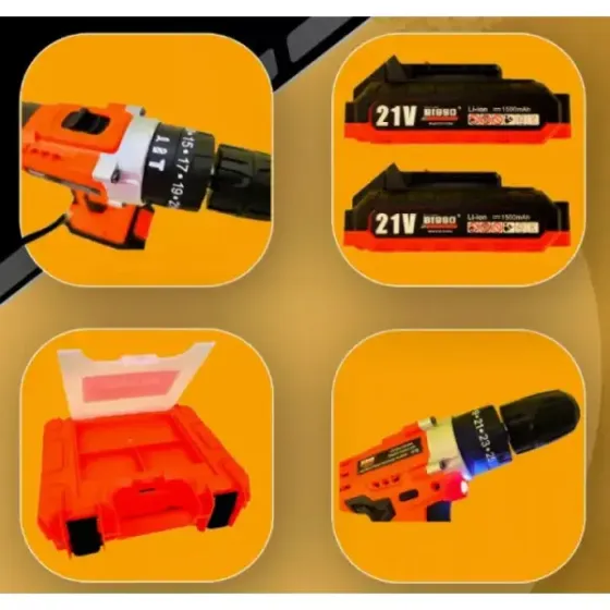 Шуруповерт аккумуляторный в чемодане BISSO B6008 21V Коломия