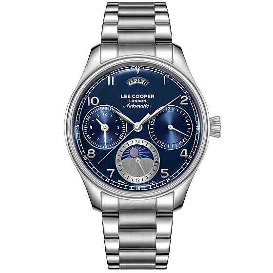 Годинник чоловічий механічний водостійкий Lee Cooper Automatic PRO Сріблястий Київ