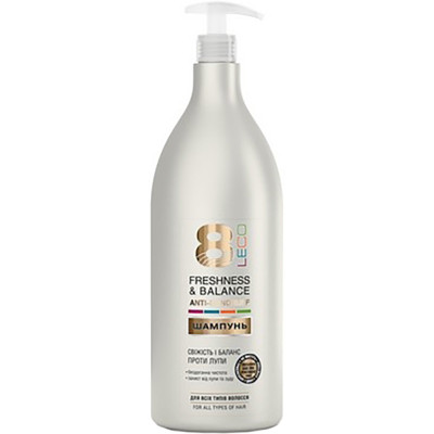 Шампунь Leco 8 Свіжість і баланс проти лупи 1500 мл (XL 40229) Вінниця - фото 1