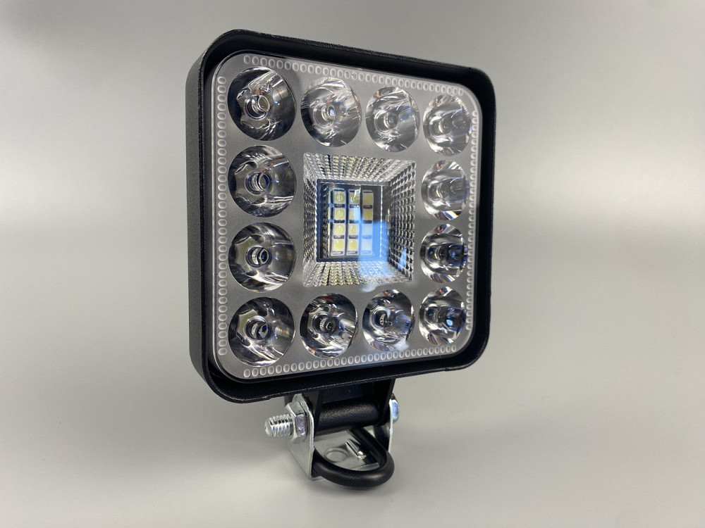 Фара LED квадратна 48W 6000K (28 діодів) (8.5 см х 8.5 см х 1.5 см) Mini Мукачево - фото 5