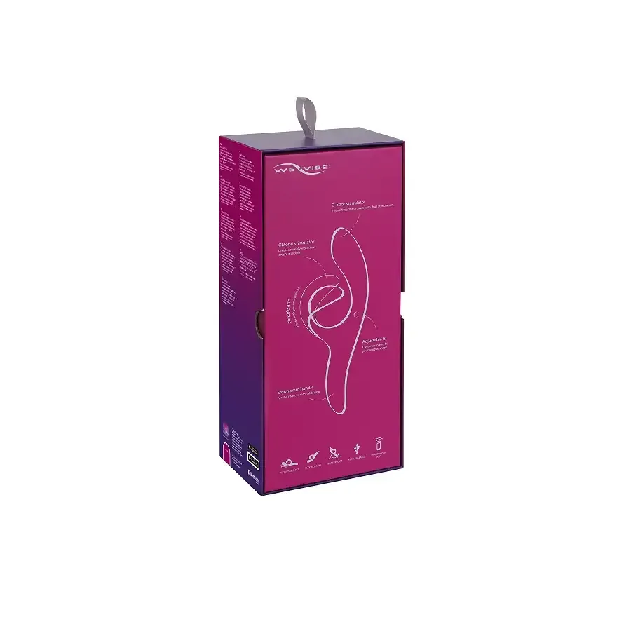 Смарт вібратор-кролик We-Vibe Nova Fuchsia, ергономічний, регульований кут нахилу стовбура Львів - фото 10