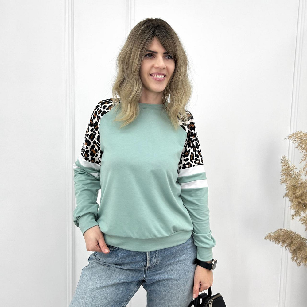 Женский свитшот со вставками 