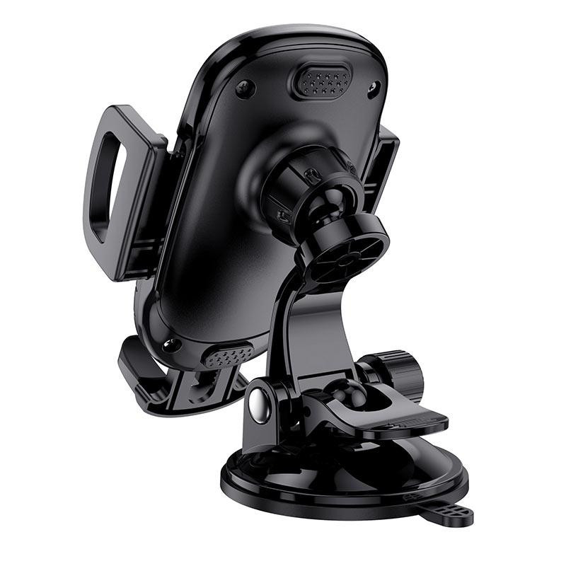 Автотримач для телефона BOROFONE BH37 Route push type suction cup car holder Black Київ - фото 3
