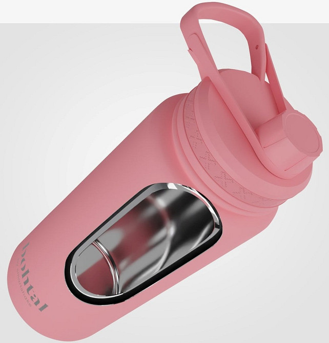 Пляшка для води металева з подвійною вакуумною ізоляцією Bohtal Insulated Sports Bottle 960 ml/32 oz Pink Каменское - изображение 9