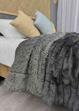 Плед 200х230 см (+-10см) на овчине 