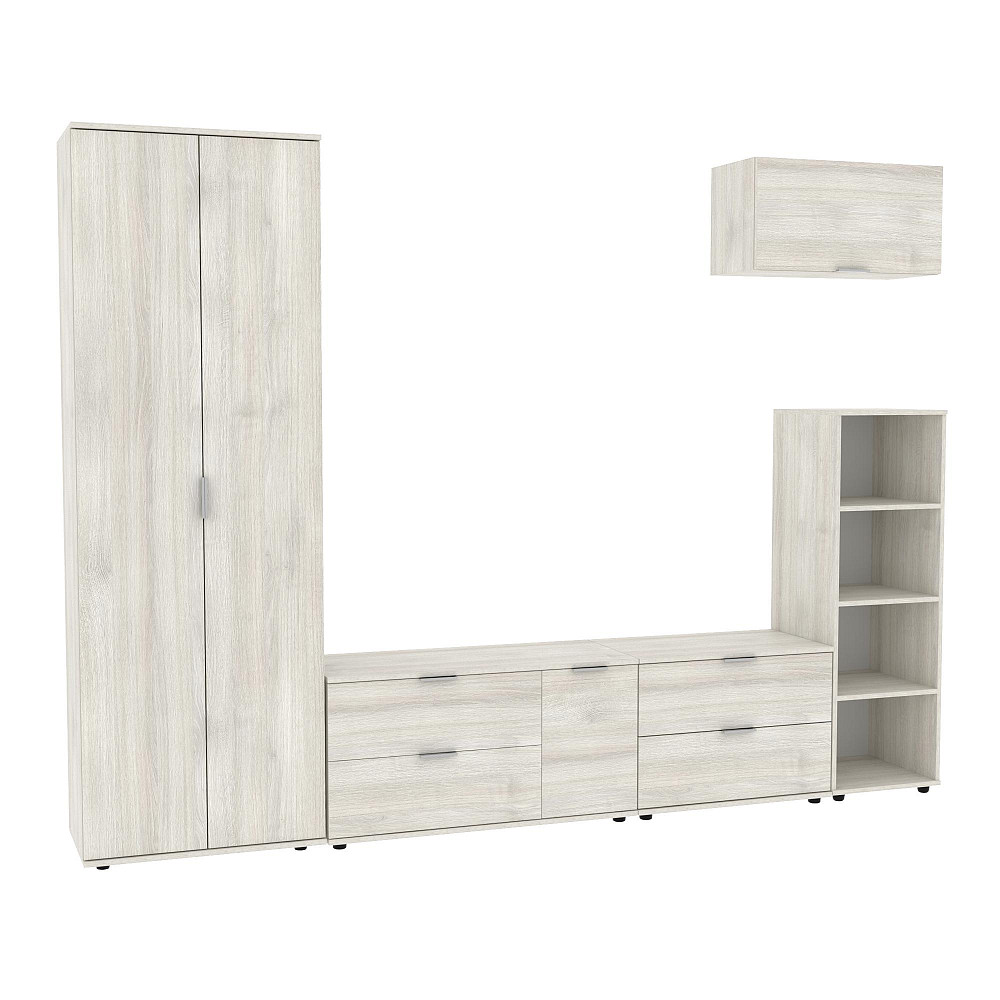 Стенка в гостиную Ketrin-3, Дуб Шамоні Світлий, 2820х425х2100 Львов - изображение 1