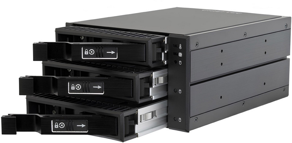 Бекплейн Chieftec CBP-2131SAS 2x5.25" -> 3x3.5" HDDs Hot-Swap Aluminium Винница - изображение 2