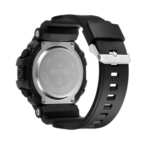 Чоловічий спортивний годинник Skmei 1886 (Чорний з чорним) Київ