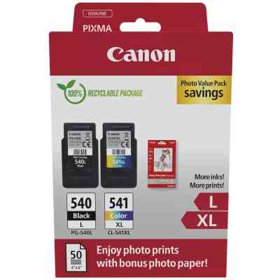 Картридж Canon PG-540 Multipack PG-540L/CL541XL BK, Color +Glossy Photo Paper (5224B012) Винница