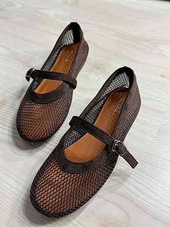 Балетки жіночі Meideli 300-7 Mary Jane сітка з ремінцем коричневі, 37, 23,5 см Київ