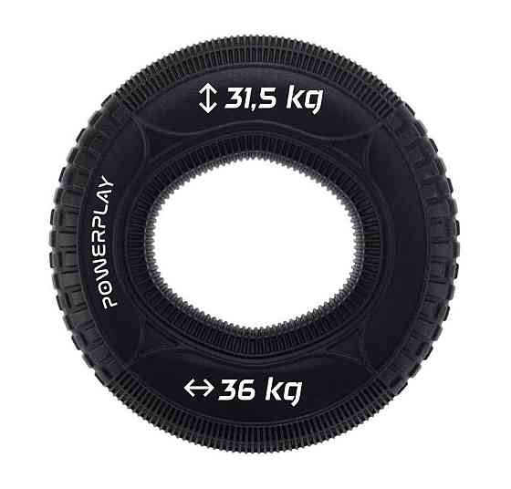 Еспандер кистьовий силіконовий PowerPlay PP-4330 Hand Grip Loops Hard Вага: 31.5-36 кг. Чорний Кам'янське