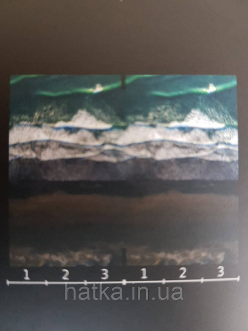 Шпалери вінілові на флізелін Marburg Dune 32546 панно мурал еко абстракція чорний білий бірюзовий Київ - фото 2