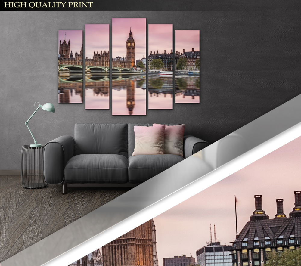 Модульна картина у вітальню / спальню Лондон Art-440_5 ( 80х118см ) Київ - фото 2
