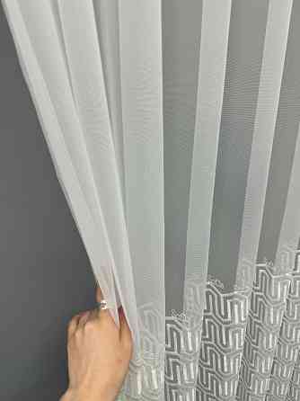 Тюль VR-Textil 1505т Фатин з вишивкою Молочний 300х270 см (40-224) Київ